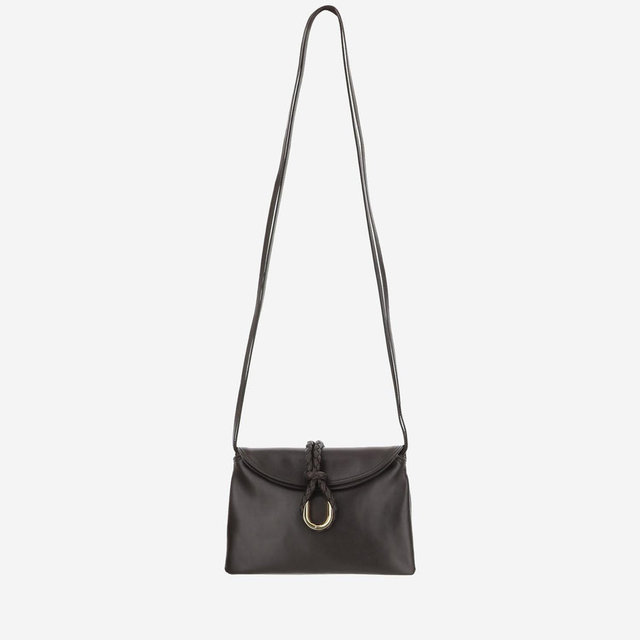 Small Freedom Calfskin Shoulder Bag Brown
