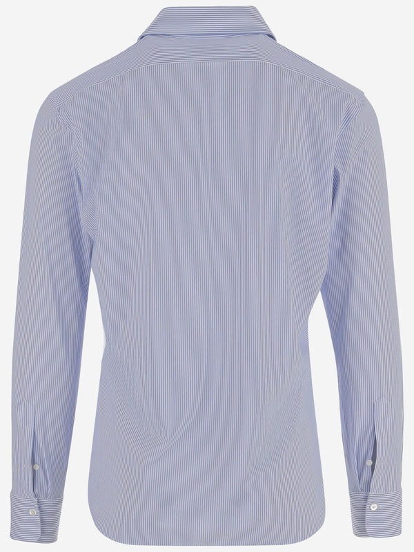 Shirt Stretch Jersey Light Blue Nylon