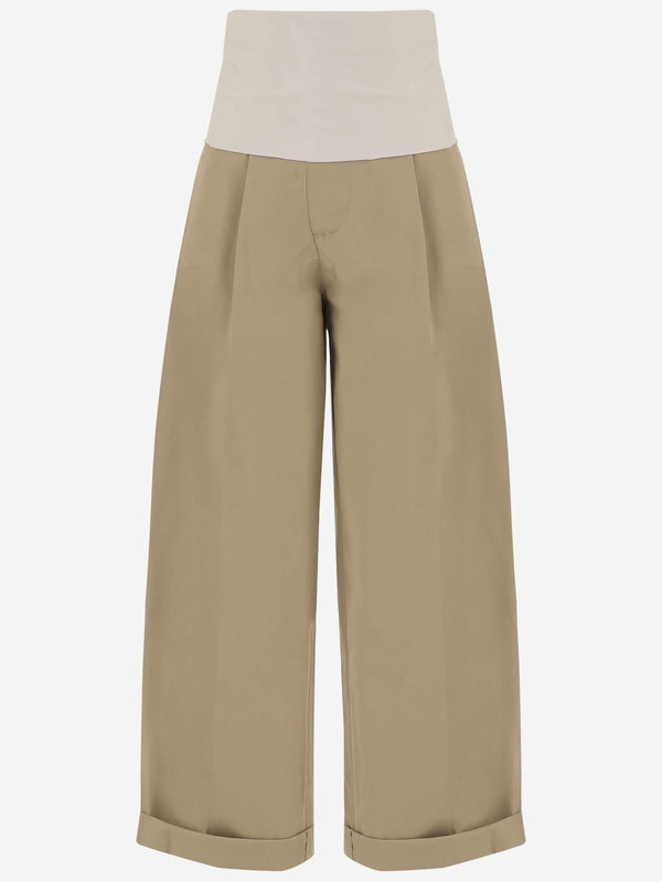 Trousers Cotton Beige