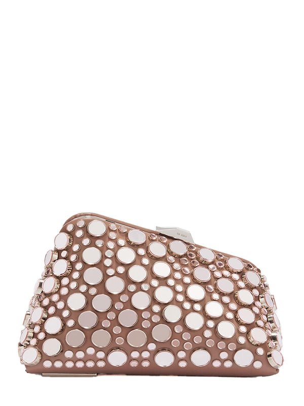 Clutch Midnight Beige Calf Leather Bags