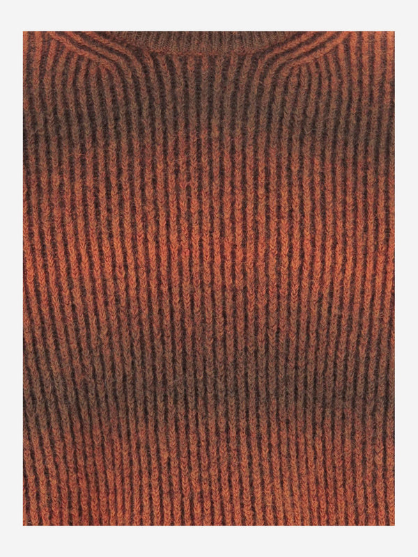 Rosewood Mixed-Fiber Knit Sweater