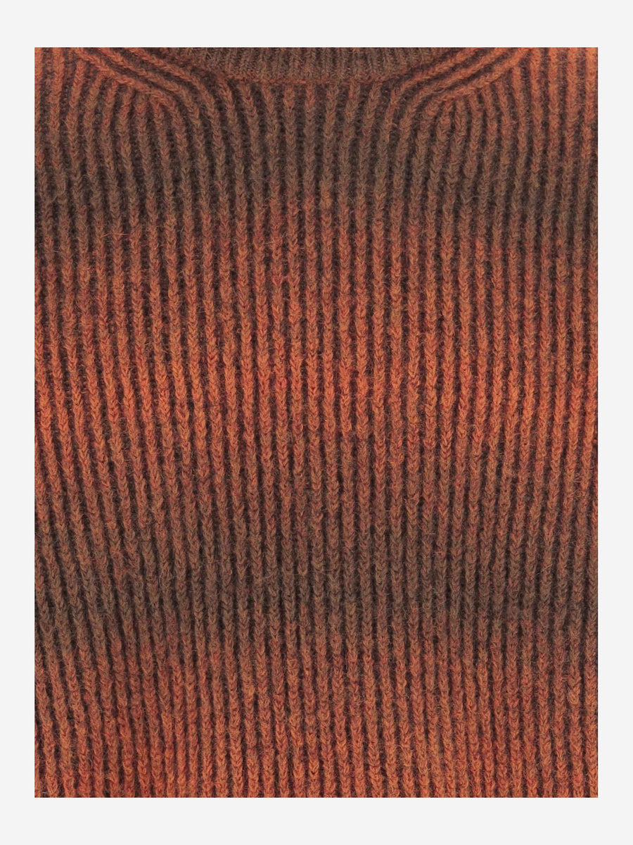 Rosewood Mixed-Fiber Knit Sweater