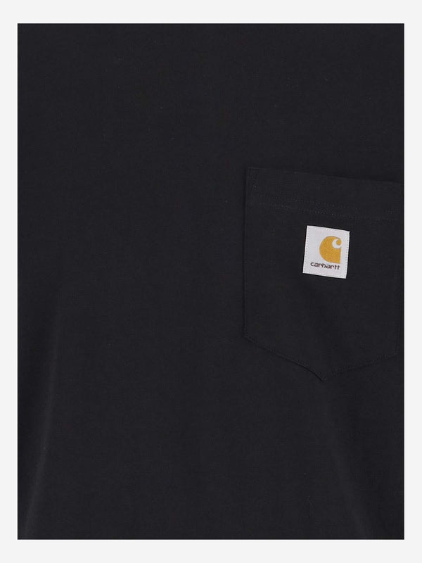 Cotton Logo T-Shirt, Black Single Jersey T-shirts