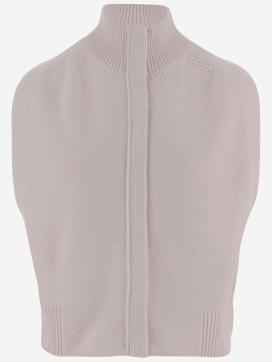 Cashmere Sleeveless Sweater Pink