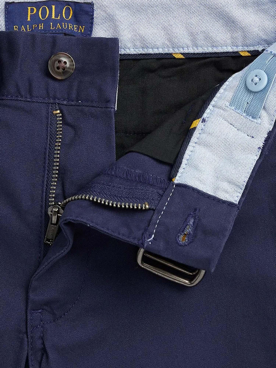 Stretch Cotton Shorts Navy Trousers