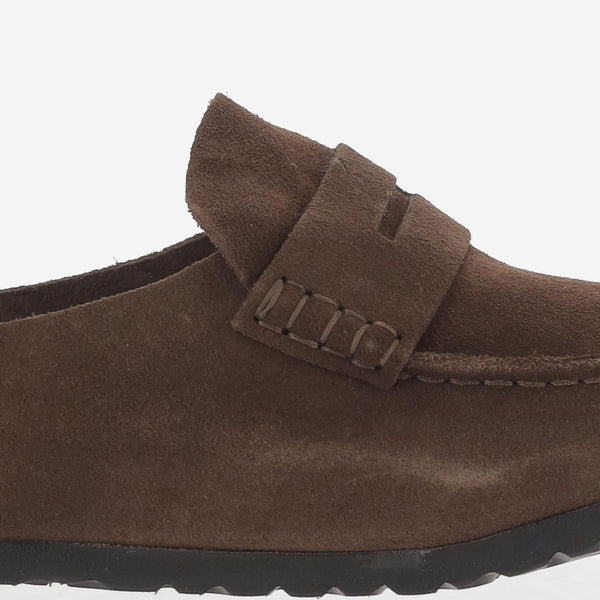 Moccasins Naples Suede Dark Brown Leather Shoe