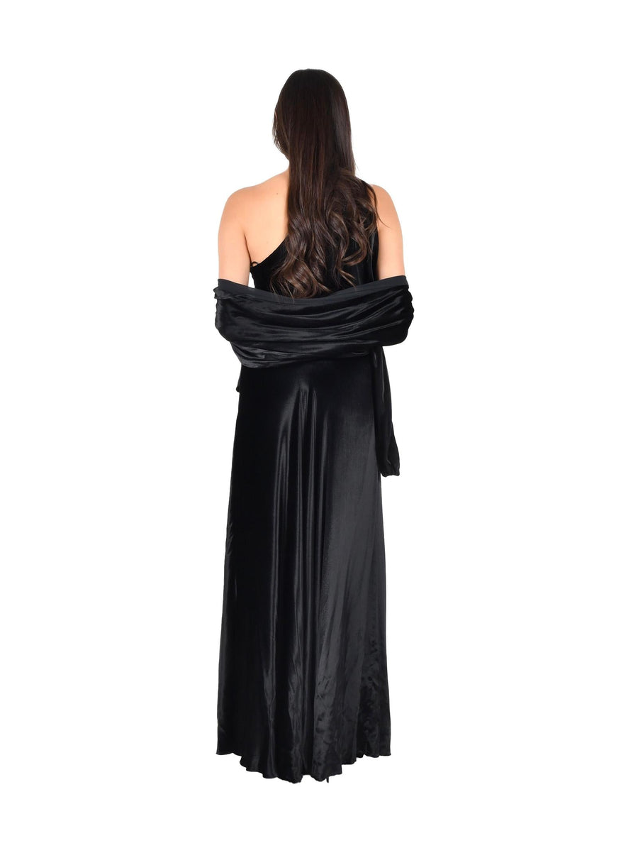 Long Dress Black Viscose