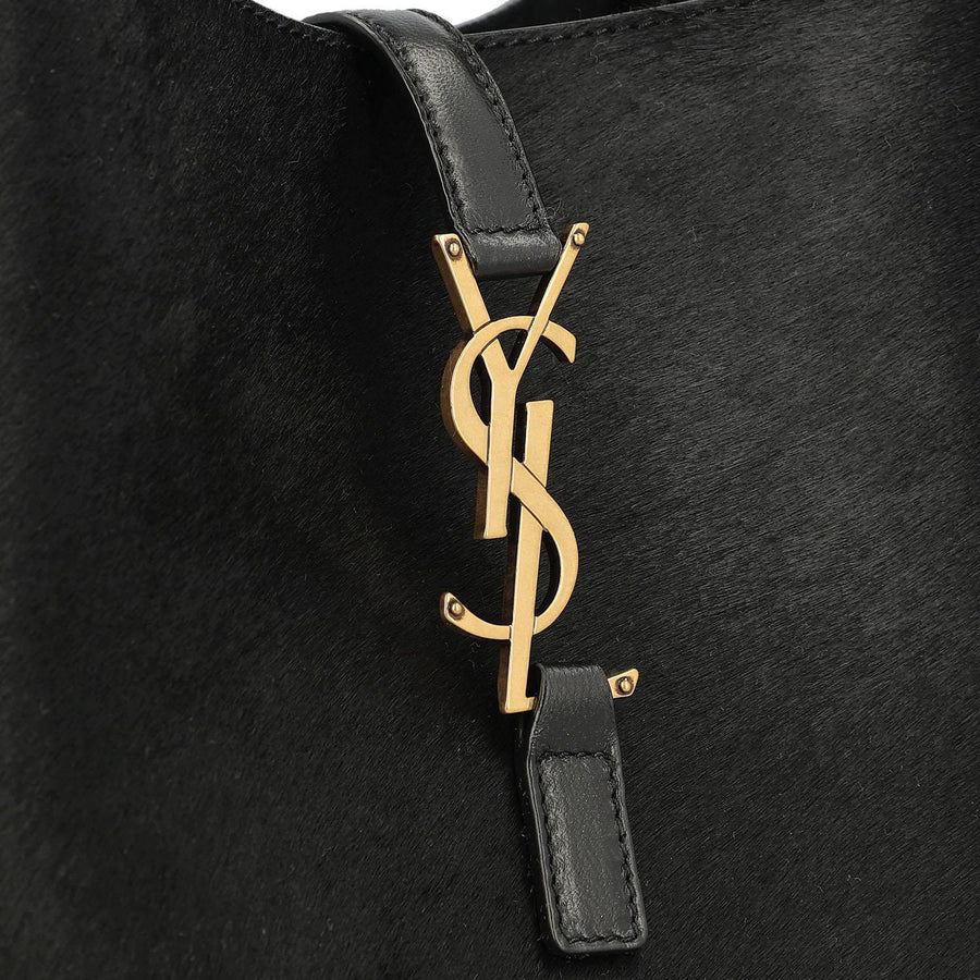 Le 5 À 7 Pony Leather Bag Black Shoulder