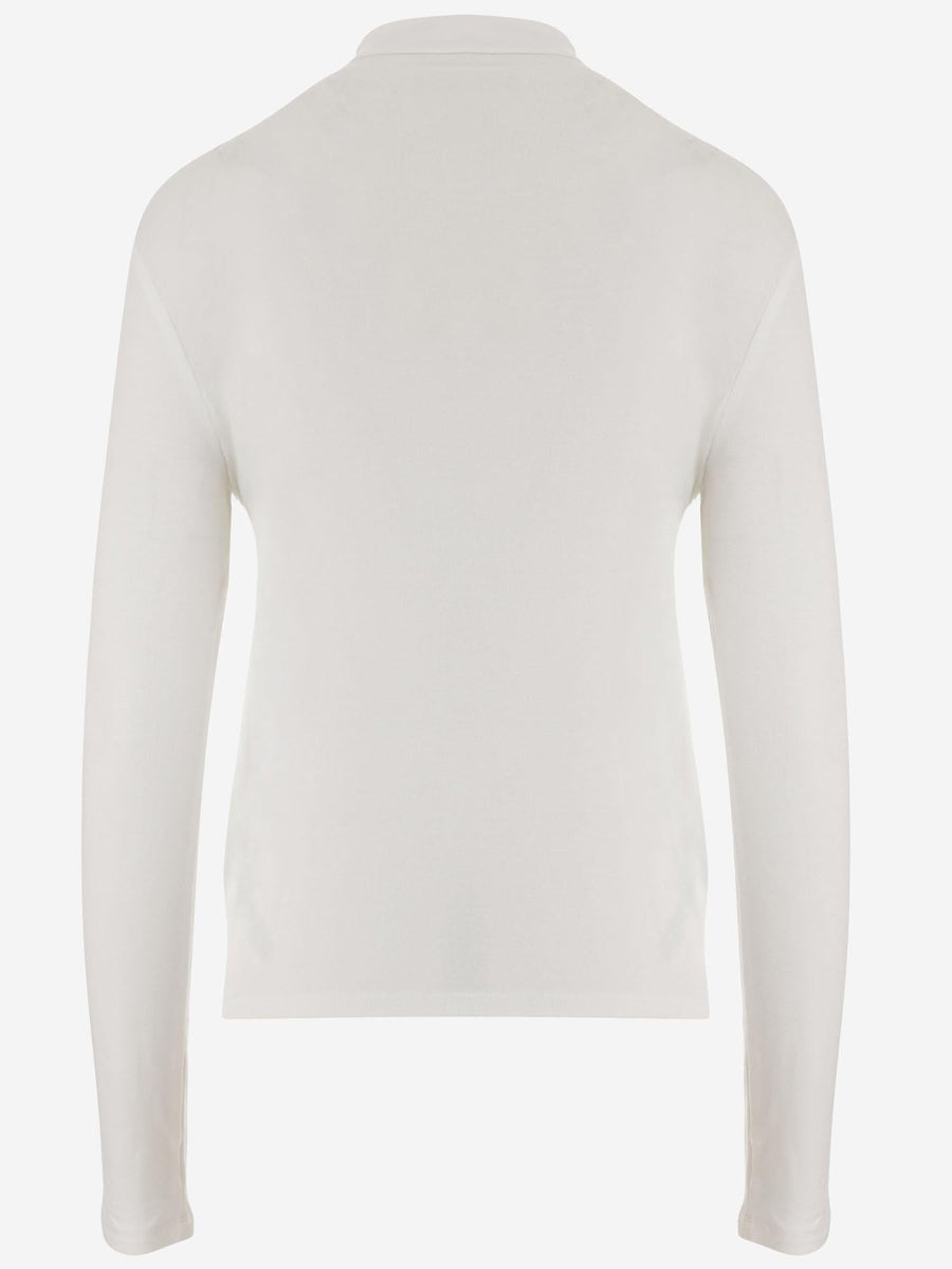 Turtleneck Stretch Modal White