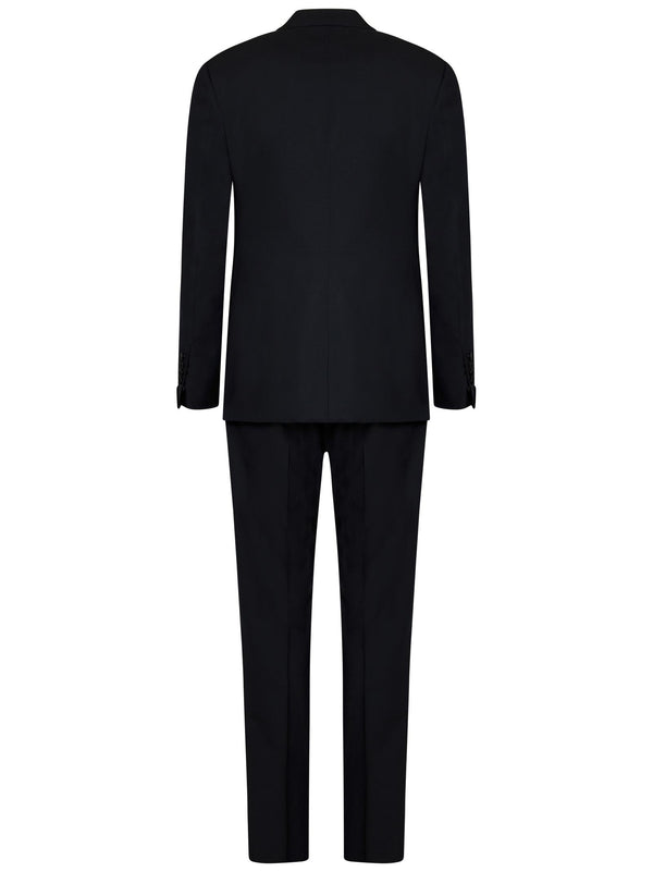Suit Ink Blue Wool Wool; Blazer Lining: Cupro Suits