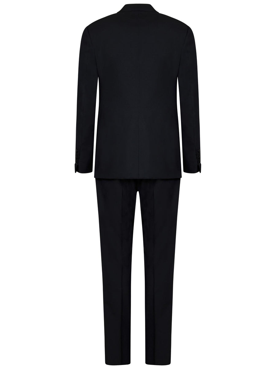 Suit Ink Blue Wool Wool; Blazer Lining: Cupro Suits