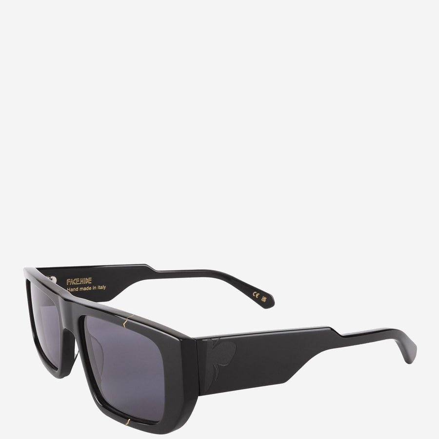 Vision Cosmo Sunglasses With Logo Black Acetate