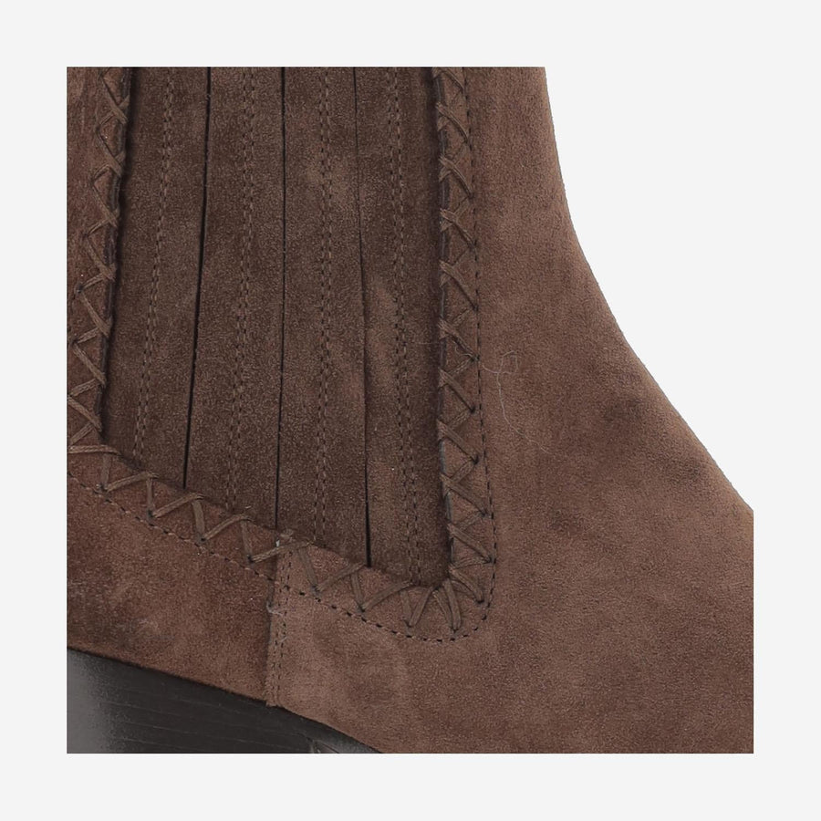 Ankle Boots Mustang Suede Brown