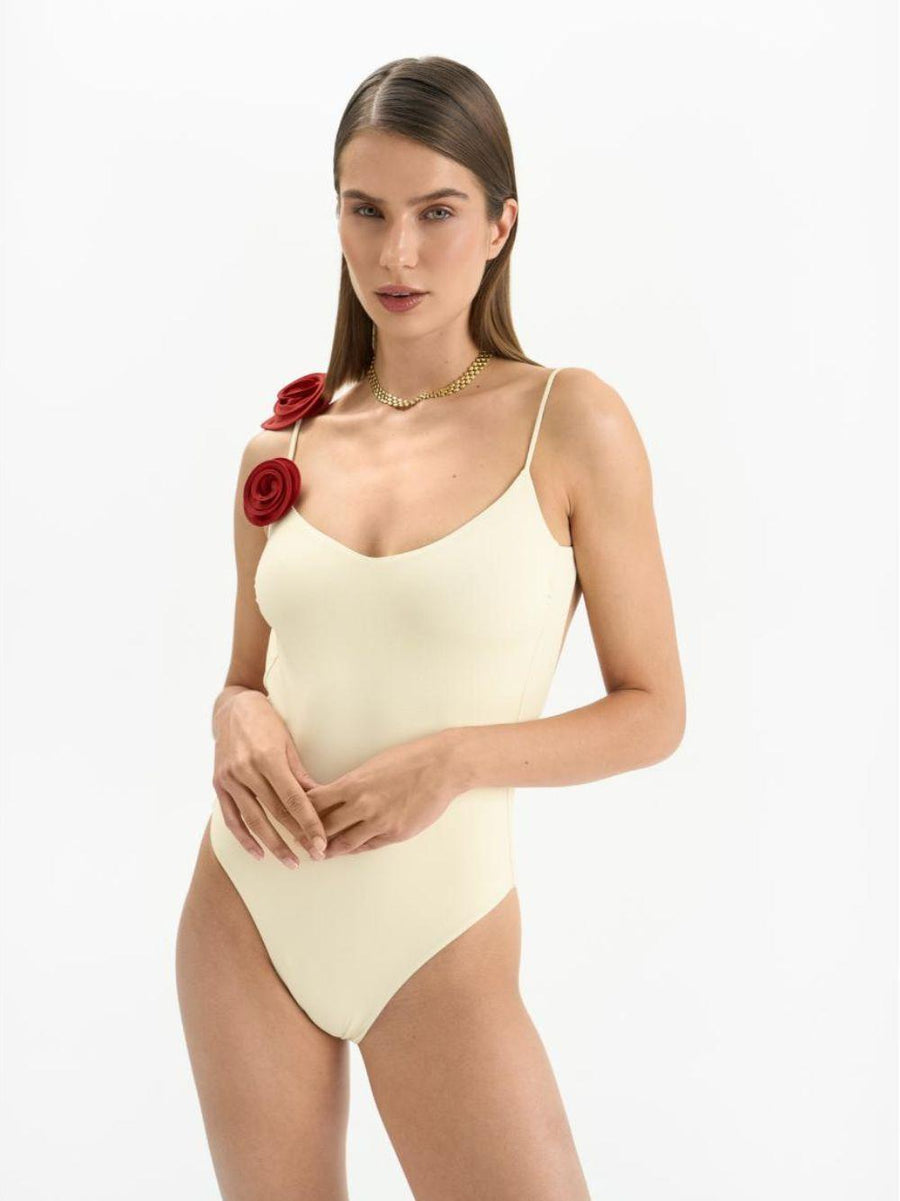 Swimsuit Ashar Ivory Polyamide Swimwear