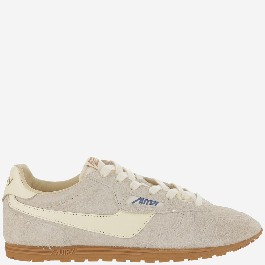 Sneakers Windspin Suede Beige Cow Leather Trainers