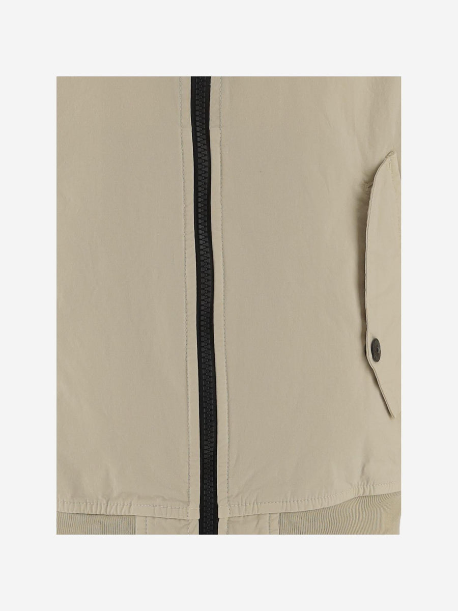 Jacket Stretch Cotton Beige Cotton; Elastane