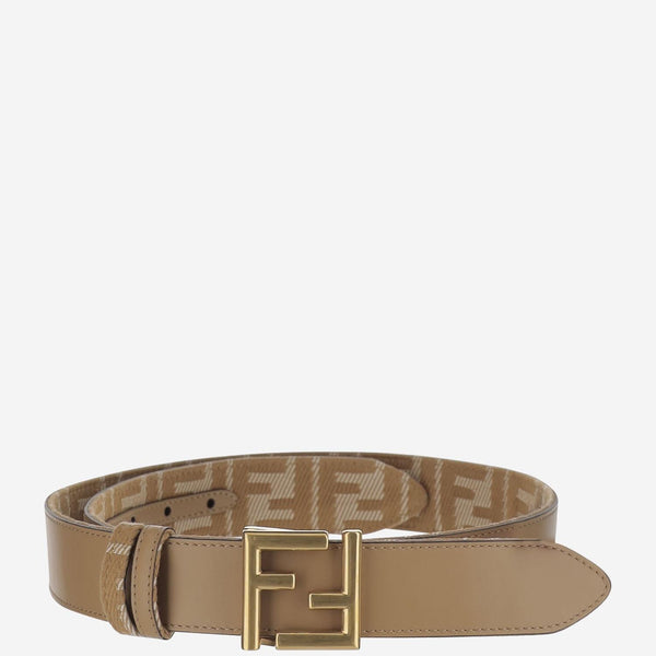 Reversible Belt Beige Calfskin Leather