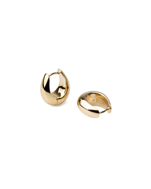 Ice Hoops Small - Gold Earrings
