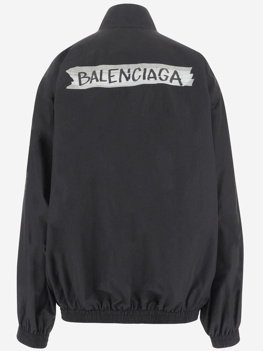 Cotton Blend Jacket Black Polyamide