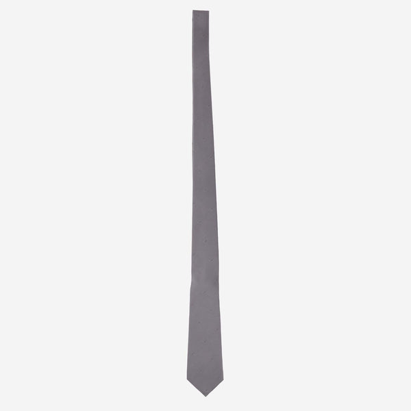 Silk Jacquard Tie Double G, Grey Ties & Bow