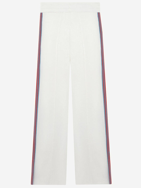 Viscose Blend Trousers White