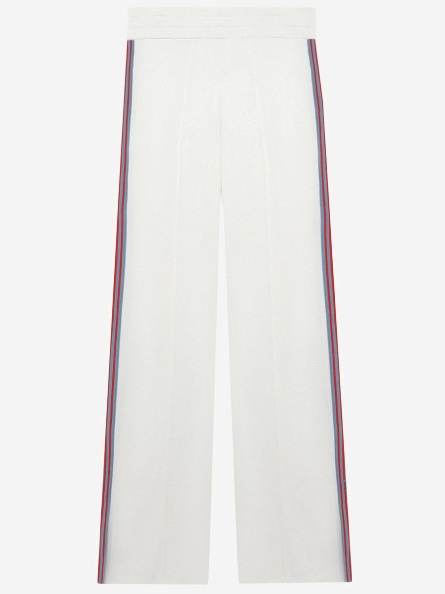 Viscose Blend Trousers White
