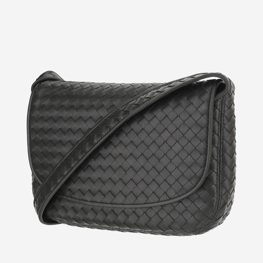 Leather Messenger Bag Dark Green Lambskin Shoulder
