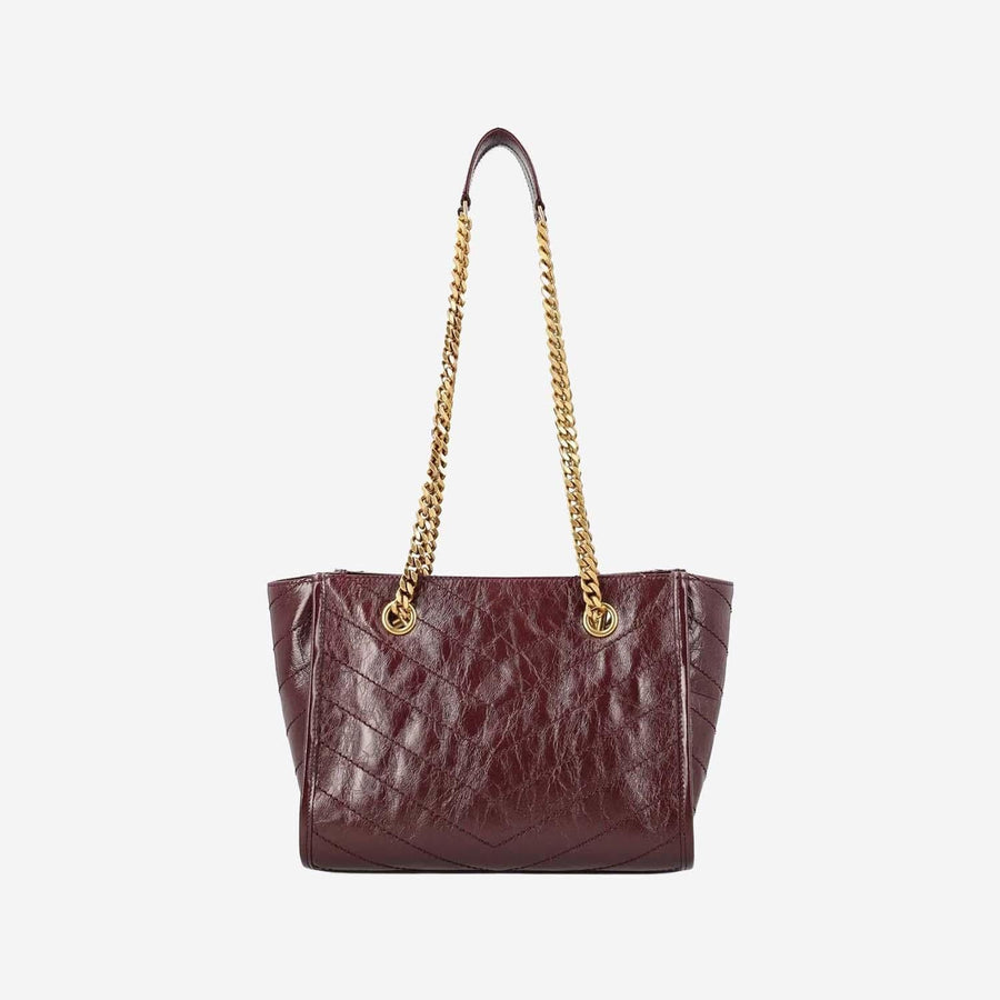 Shoulder Bag Niki Leather Bordeaux