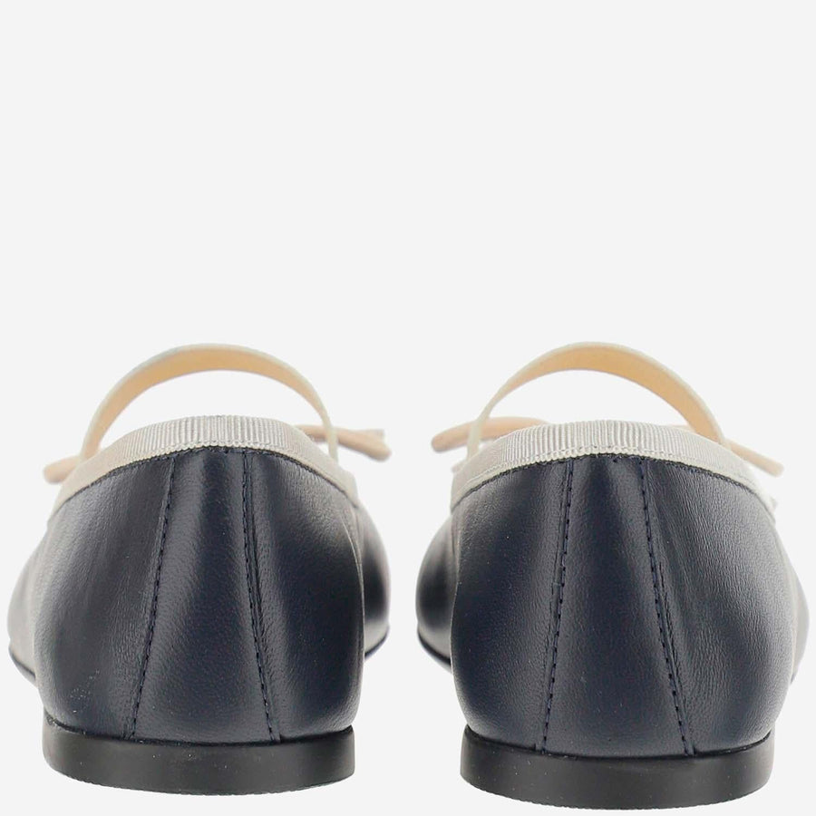 Ballet Flats Lambskin Navy Ballerinas