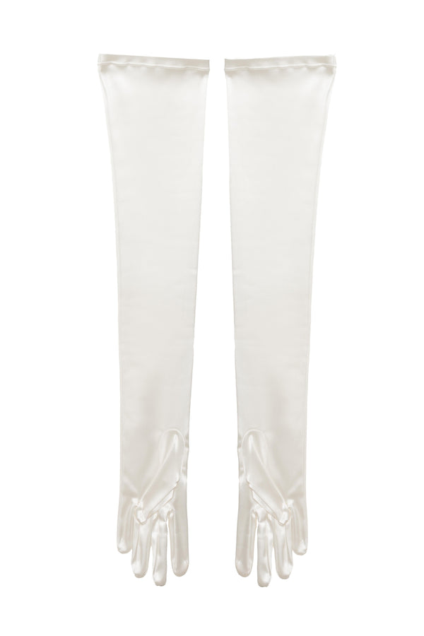 Gloves Opera Silk White