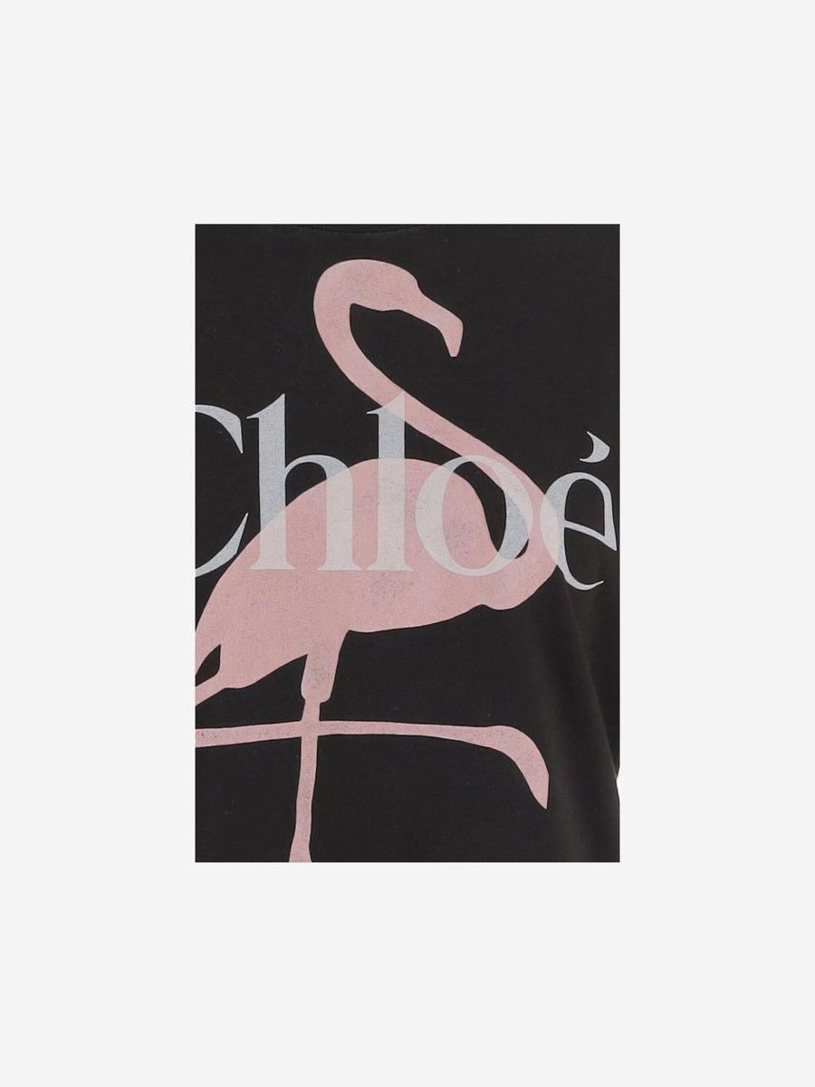 Cotton T-Shirt With Logo Black T-shirts & Jerseys
