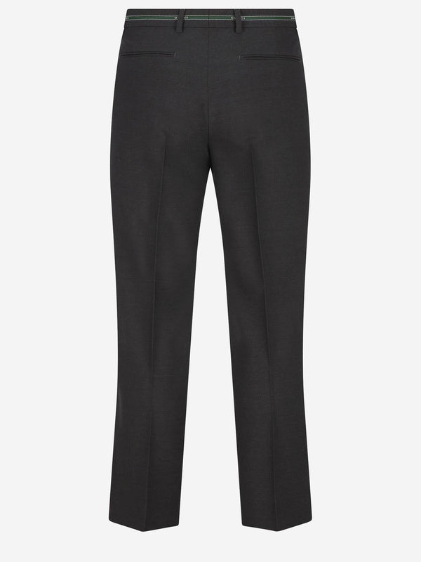 Trousers Wool Grey
