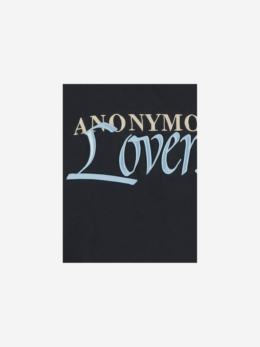 Cotton Sweatshirt With Logo Black Knitwear
