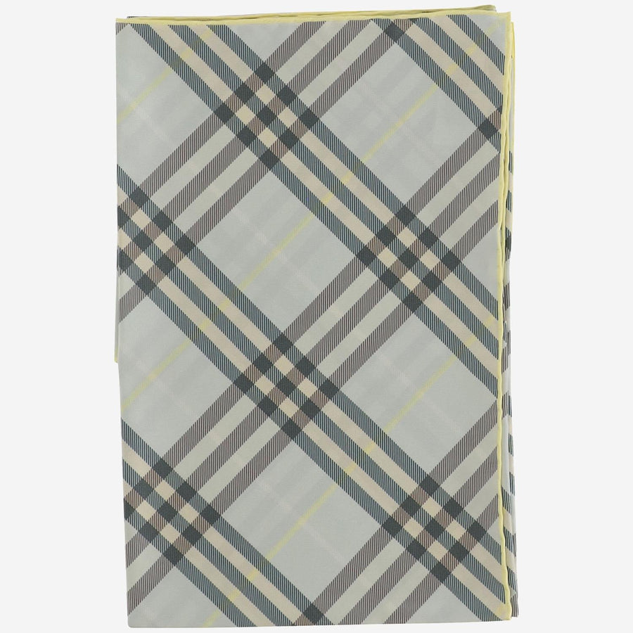 Silk Check Scarf