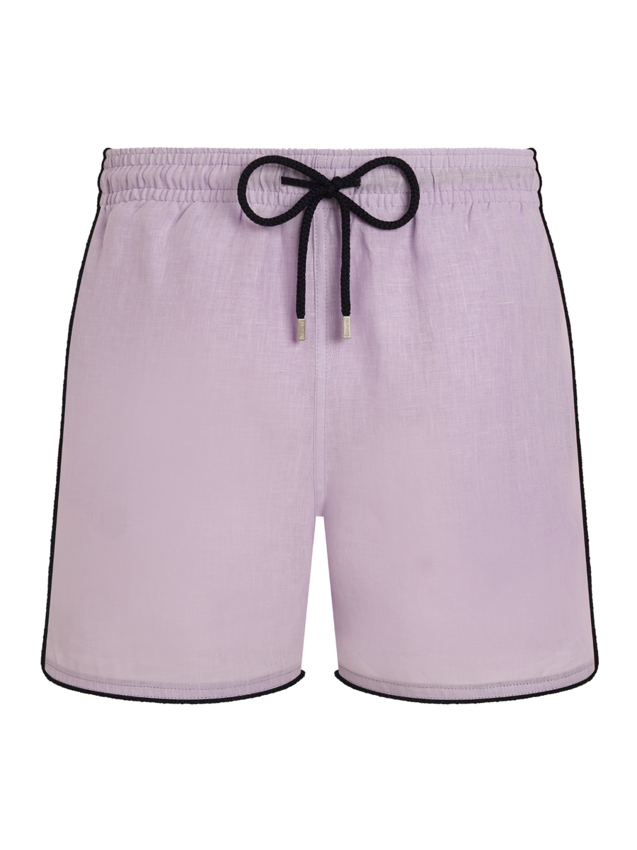 Swim Shorts Mallorca Purple Linen Suits