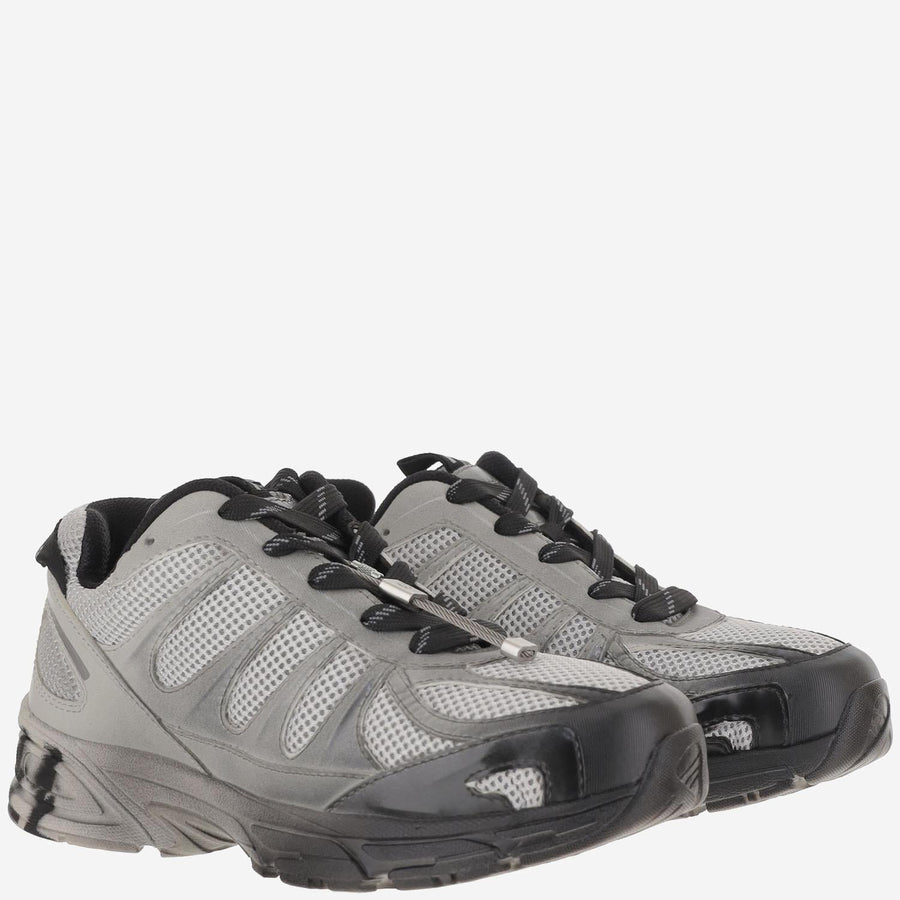 Dragger Sneakers Grey Mesh Trainers