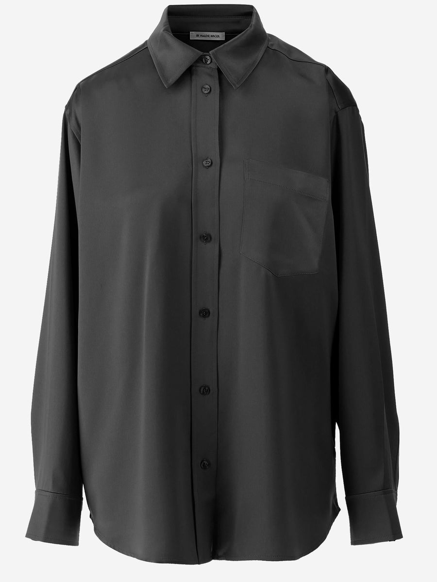 Shirt Audrey Satin Black Acetate