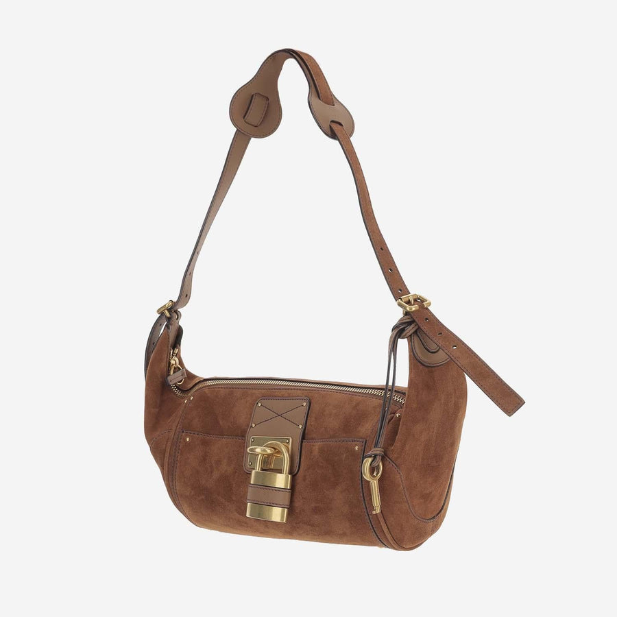 Crossbody Bag Paddington Suede Brown Shoulder