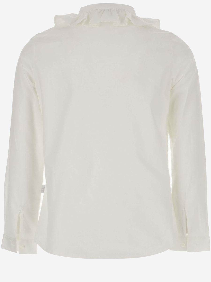 Shirt Stretch Cotton White Blouses And