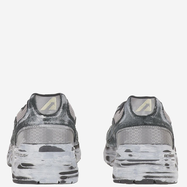 Sneakers Super Vintage Leather And Fabric Multicolour Trainers