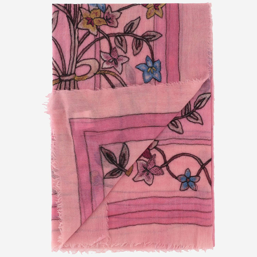 Scarf Chantal Pink Wool
