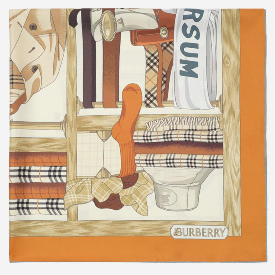Silk Twill Scarf Multicolour