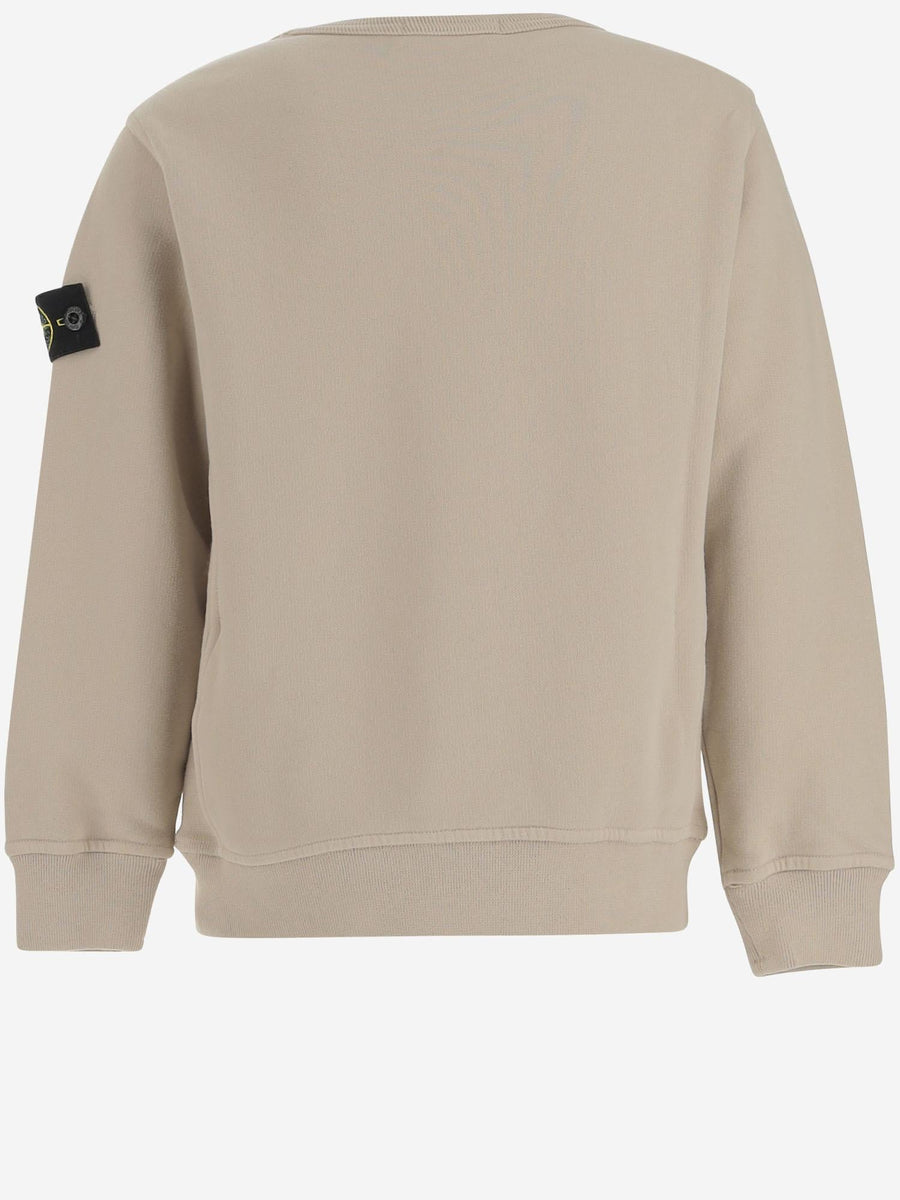 Kids Sweatshirt Stretch Cotton Beige Hoods & Sweatshirts