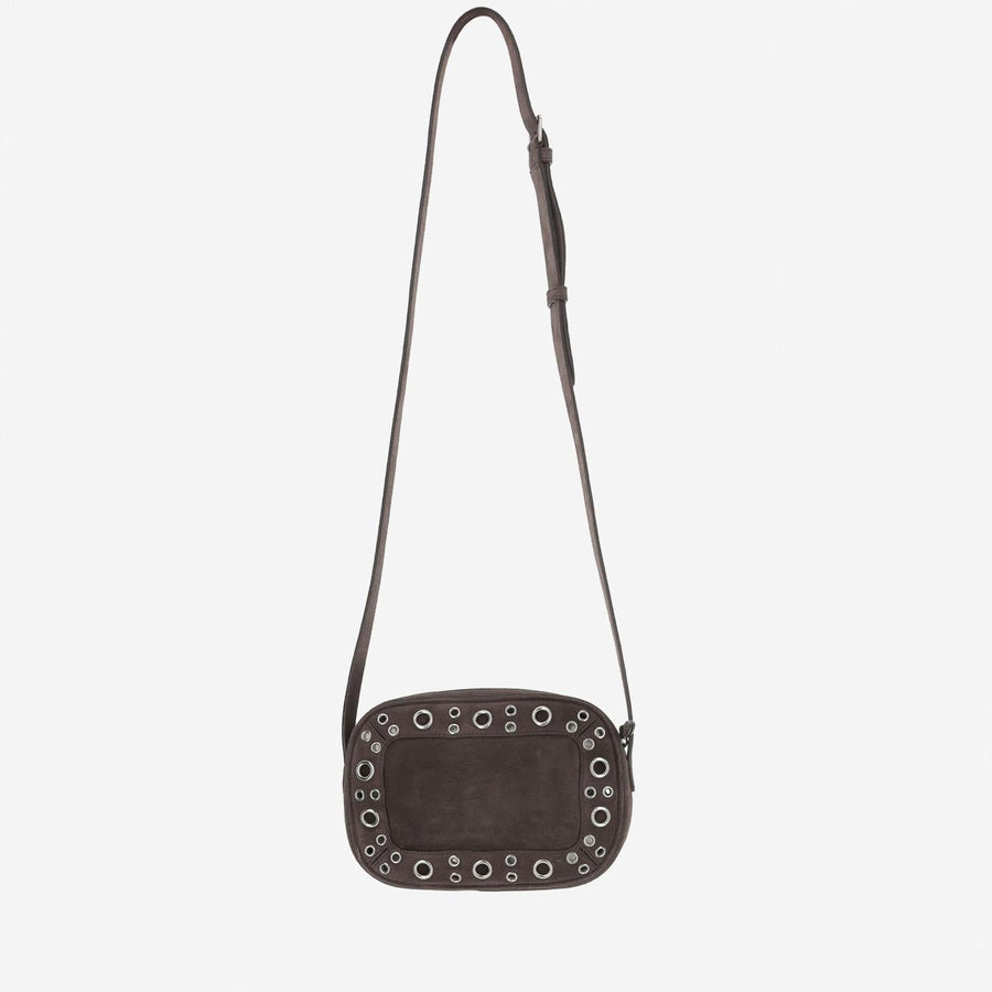 Nellcôte Suede Shoulder Bag Brown Leather