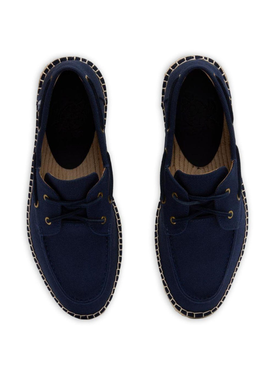 Loafers Blue Cotton