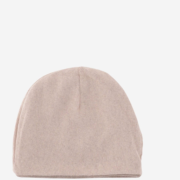 Stretch Cotton Blend Striped Beanie Hat