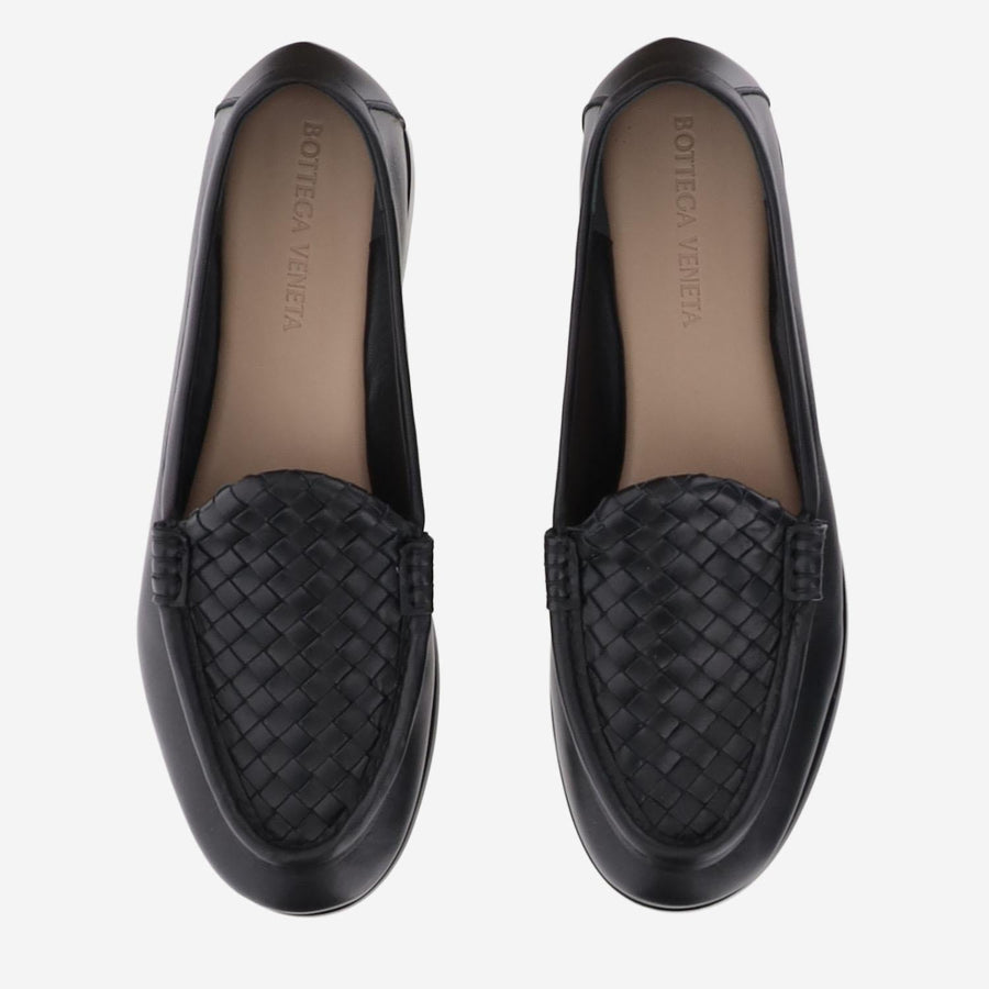 Loafers Silenzio Leather Black Lambskin