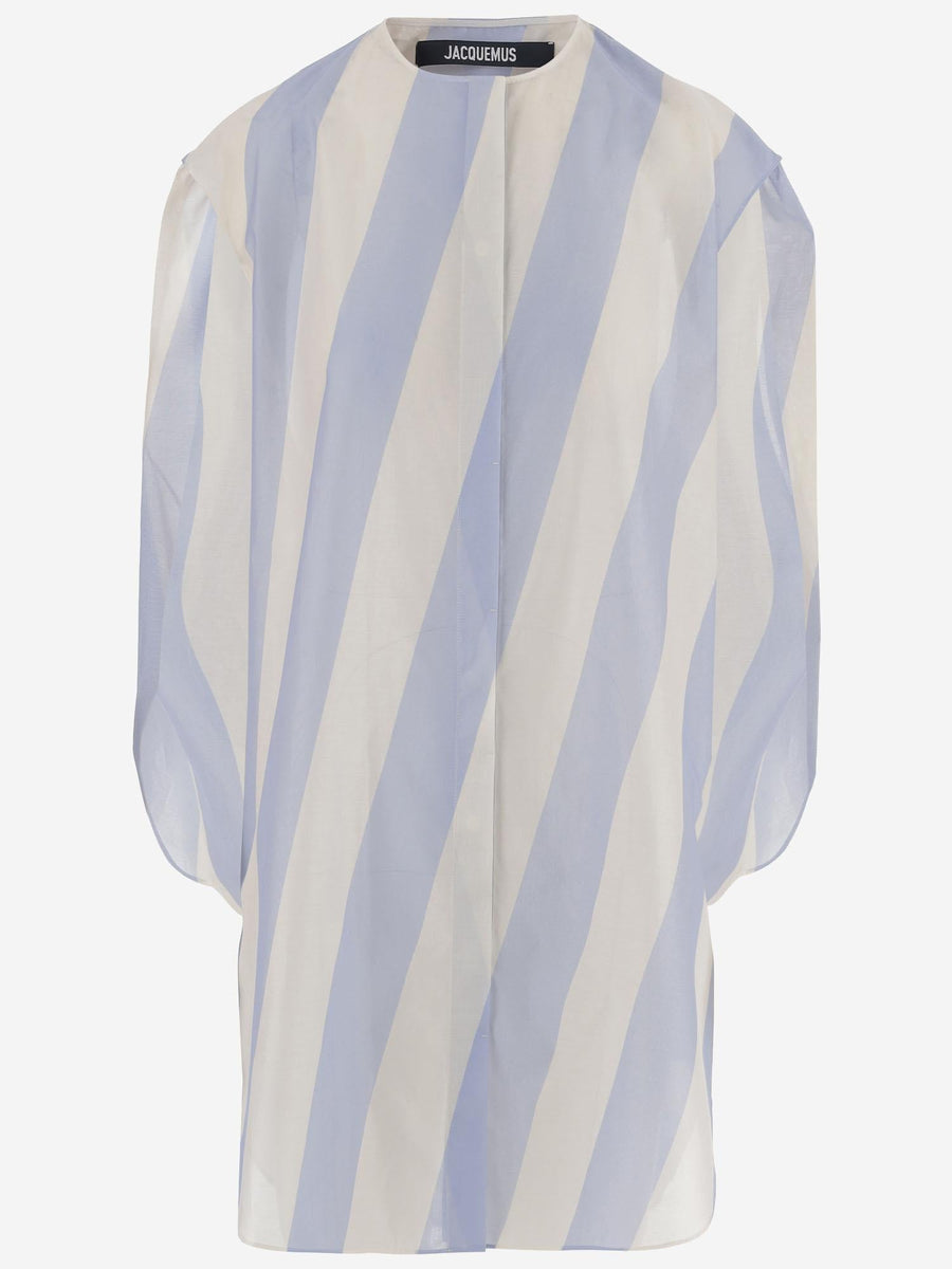 Cotton Shirt Striped Pattern Multicolour