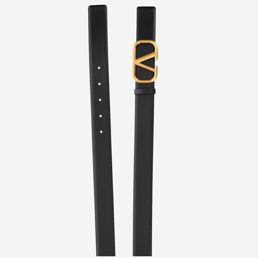 Belt Vlogo Signature Calf Leather Black