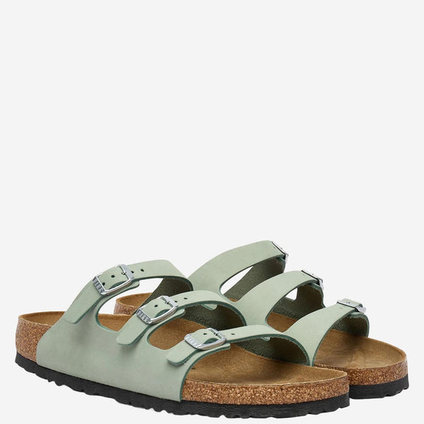 Florida Fresh Sandals Green Pelle Slippers
